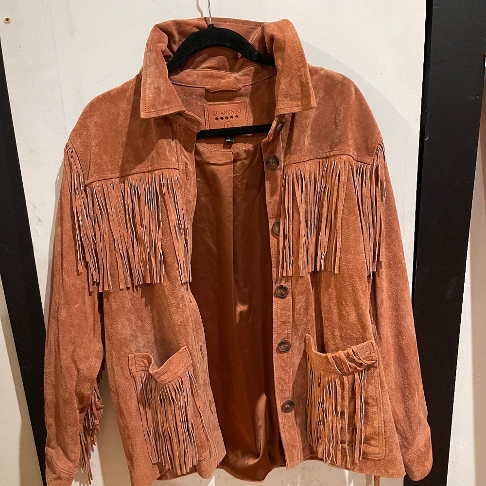 Genuine Suede fringe  jacket shacket